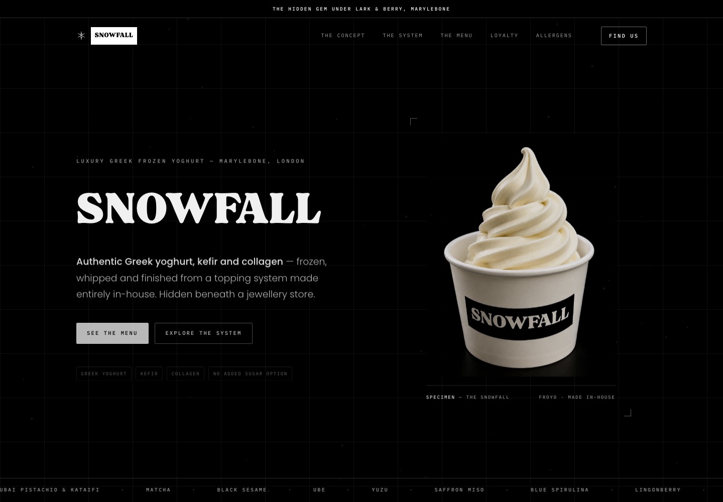 Snowfall homepage